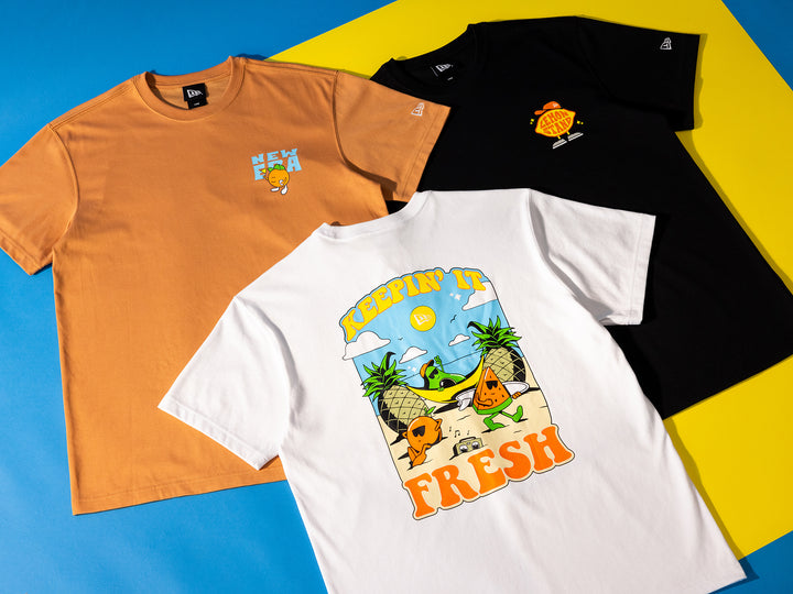 New Era เสื้อยืดแขนสั้นรุ่น New Era Fruit Deep Sand Brown Short Sleeve T-Shirt