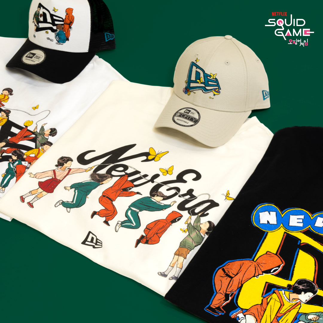 NEW ERA X SQUID GAME ไอเทมหมวกและเสื้อผ้ารับลมร้อนปีสุดปัง