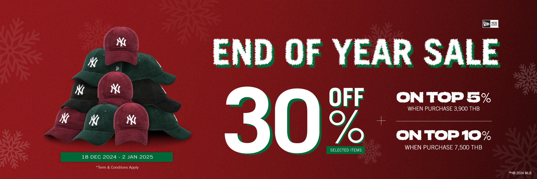 END OF YEAR SALE 18 Dec 2024 -2 Jan 2025