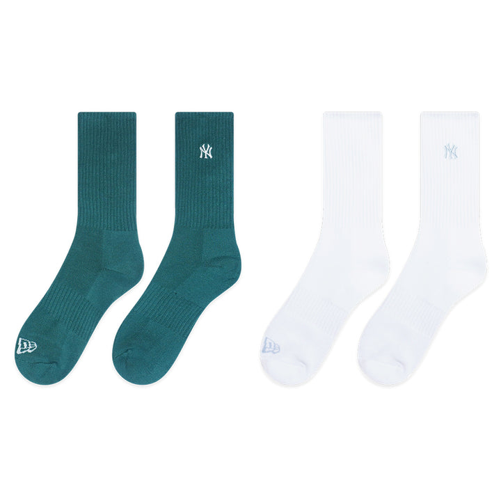 ถุงเท้า New Era รุ่น New York Yankees Color Era Pine Needle Green And White Socks