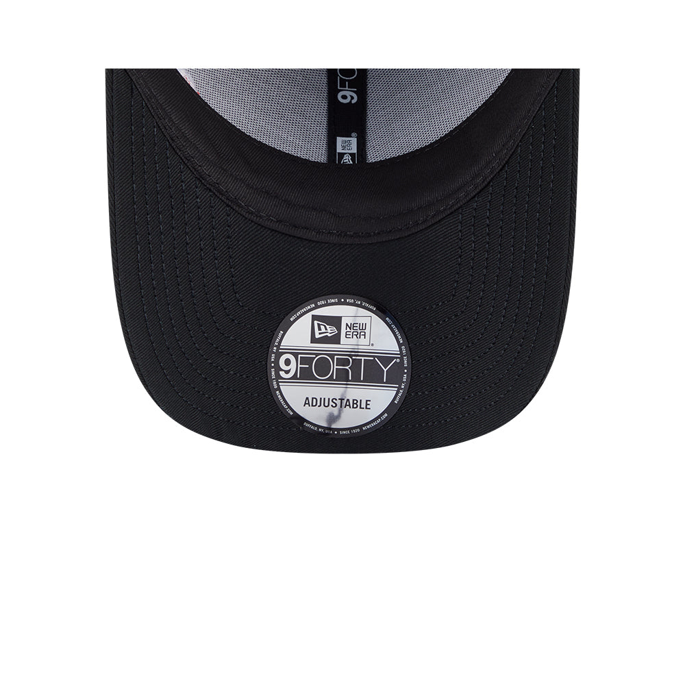 New Era หมวกรุ่น CHICAGO BULLS MIX LEAGUE CROSS PANELS BLACK 9FORTY CAP