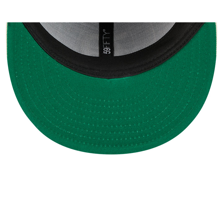 New Era หมวกรุ่น 59FIFTY PACK - STRIPES DETROIT TIGERS COOPERSTOWN 2-TONE CHROME WHITE VISOR OCEANSIDE BLUE 59FIFTY CAP