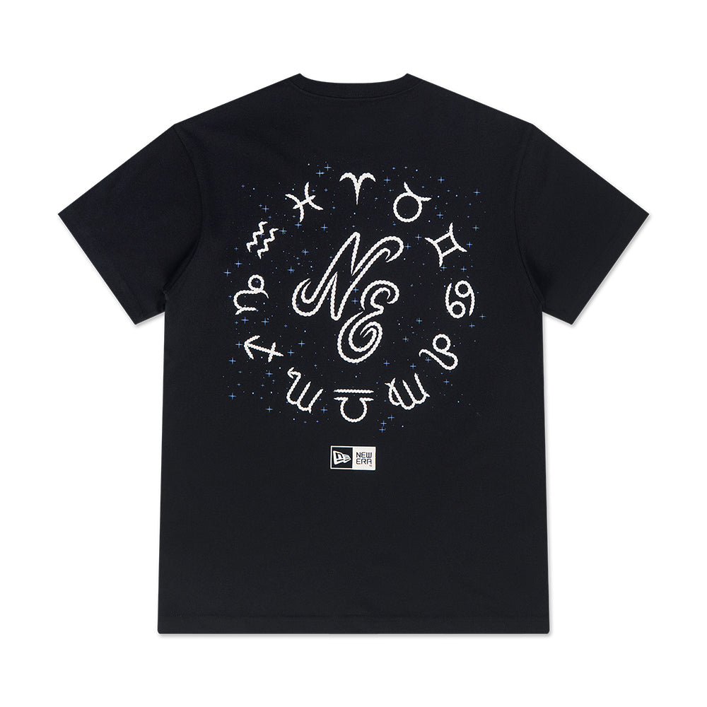 New Era เสื้อยืดแขนสั้นรุ่น NEW ERA ZODIAC SIGN PACK BLACK SHORT SLEEVE TEE