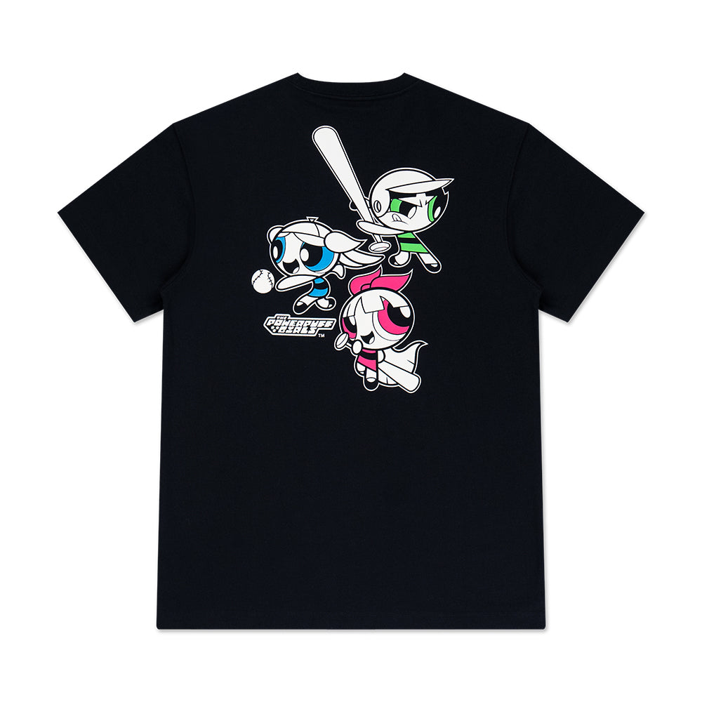 New Era เสื้อยืดแขนสั้นรุ่น THE POWERPUFF GIRL BLACK SHORT SLEEVE TEE