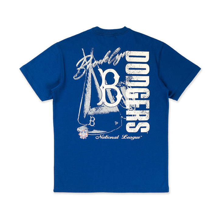 เสื้อยืดแขนสั้น New Era รุ่น Brooklyn Dodgers Cooperstown League Mix Game Day Light Royal Short Sleeve T-Shirt