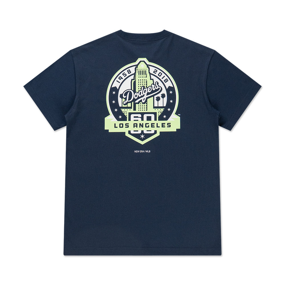 New Era เสื้อยืดแขนสั้นรุ่น LOS ANGELES DODGERS CO 59FIFTY PACK - GARDEN OCEANSIDE BLUE SHORT SLEEVE TEE APPAREL