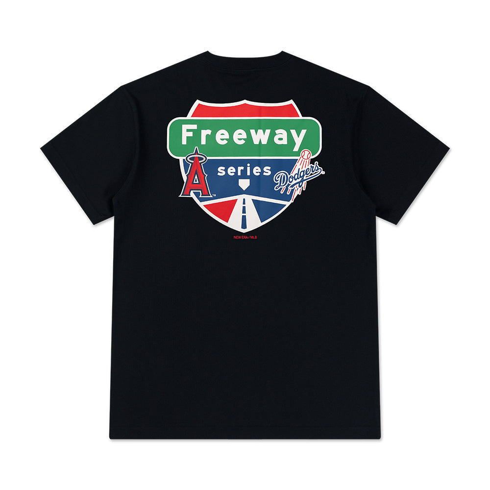 New Era เสื้อยืดแขนสั้นรุ่น LOS ANGELES ANGELS 59FIFTY PACK - CITY SERIES BLACK SHORT SLEEVE TEE