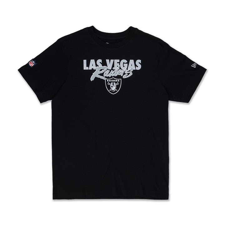New Era เสื้อยืดแขนสั้นรุ่น LAS VEGAS RAIDERS ESSENTIAL BLACK SHORT SLEEVE TEE