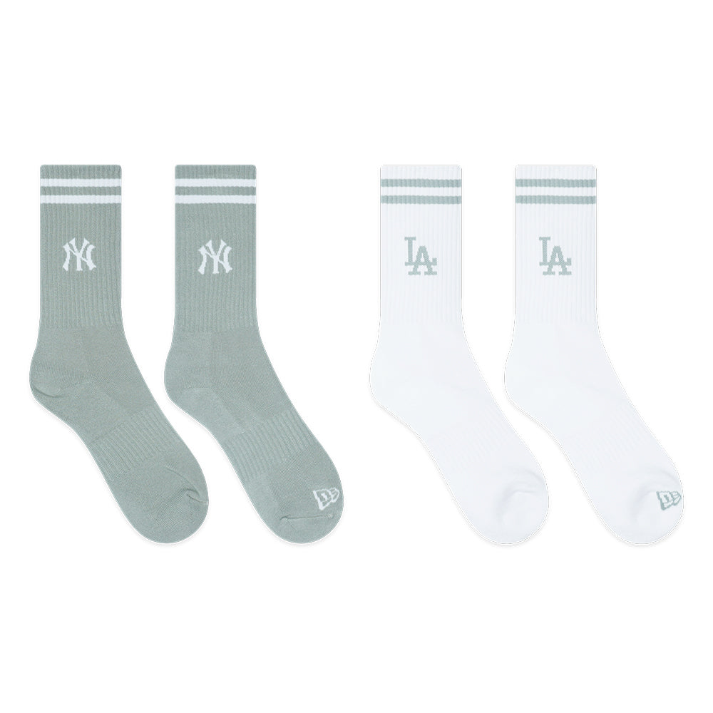 New Era ถุงเท้ารุ่น NEW YORK YANKEES COLOR ERA GREEN & WHITE SOCKS