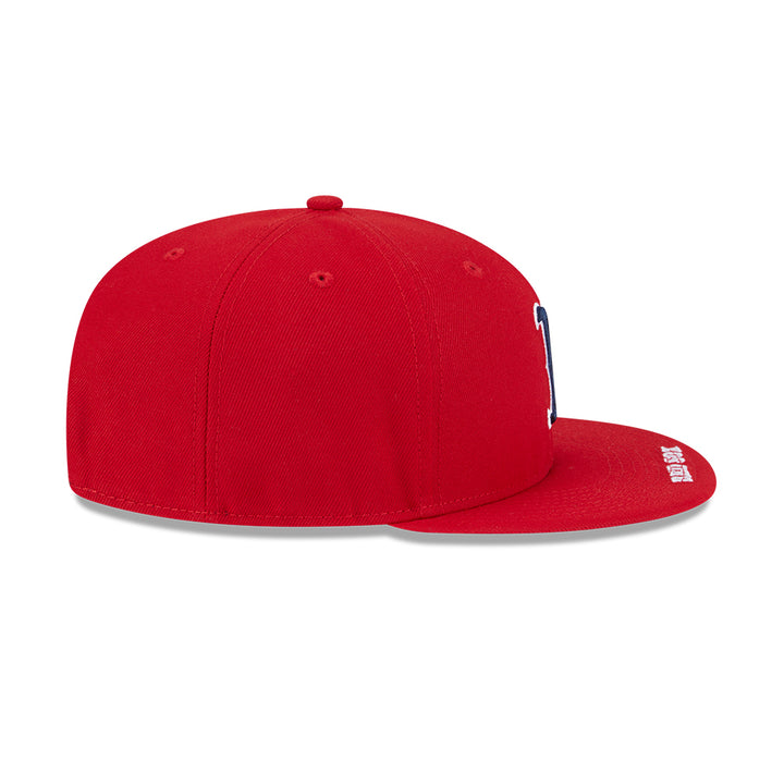 New Era หมวกรุ่น BOSTON RED SOX MLB VISOR SCARLET 9FIFTY CAP