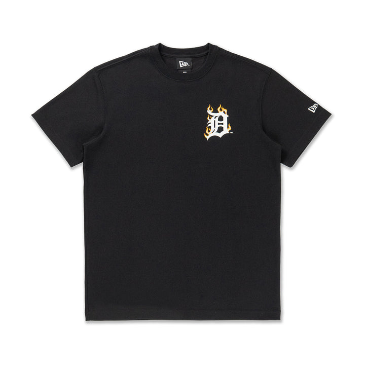 เสื้อยืดแขนสั้น New Era รุ่น 59Fifty Pack - Fire Detroit Tigers Cooperstown Black Short Sleeve T-Shirt