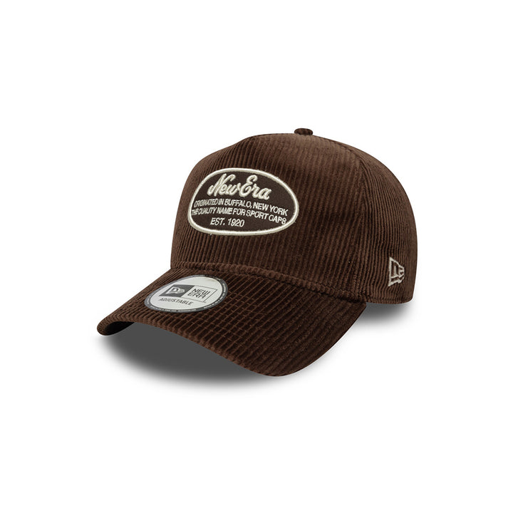 New Era หมวกรุ่น NEW ERA PATCH CORD TRUCKER BROWN SUEDE 9FORTY E-FRAME CAP