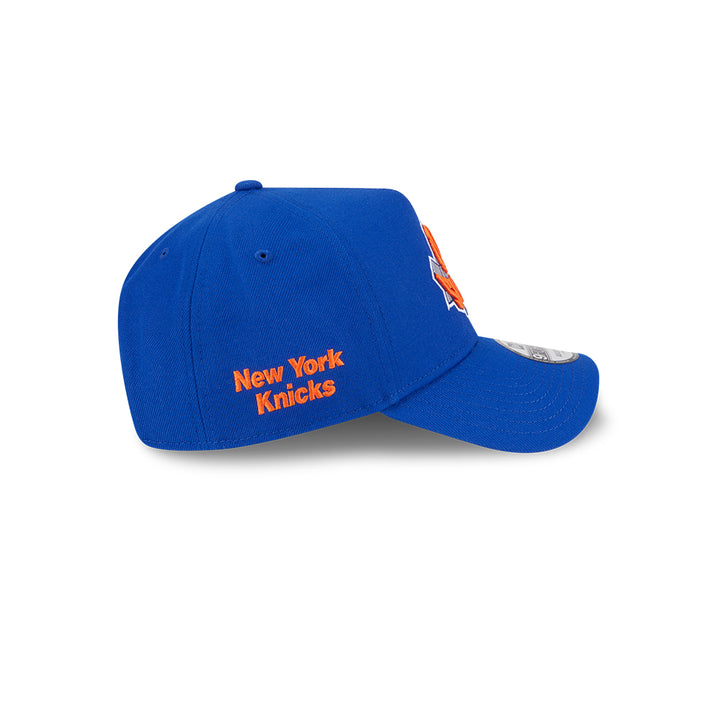 New Era หมวกรุ่น New York Knicks Upside Down Logo Nba Majestic Blue 9Forty Aframe Cap