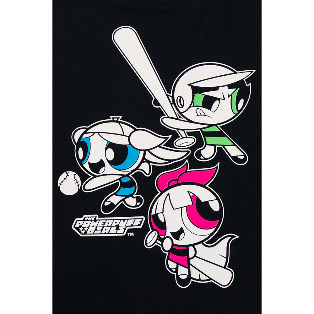 New Era เสื้อยืดแขนสั้นรุ่น THE POWERPUFF GIRL BLACK SHORT SLEEVE TEE