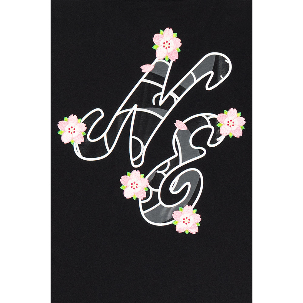 New Era เสื้อยืดแขนสั้นรุ่น NEW ERA SAKURA PACK BLACK SHORT SLEEVE T-SHIRT