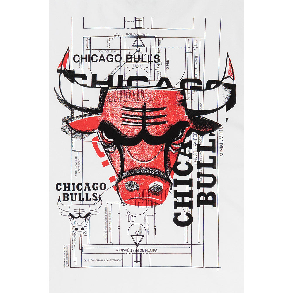 เสื้อโอเวอร์ไซส์ New Era รุ่น Chicago Bulls Graphic Pack White Oversized Short Sleeve T-Shirt