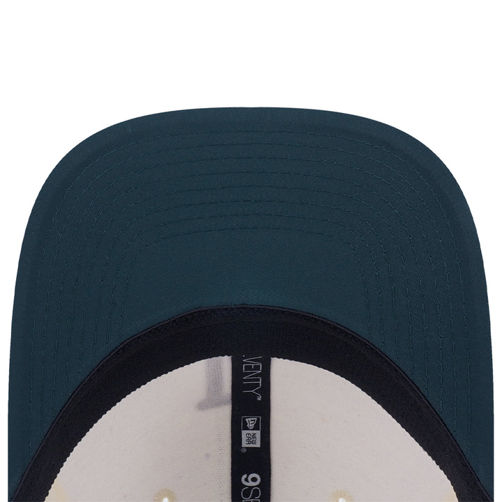 New Era หมวกรุ่น LOS ANGELES DODGERS 9SEVENTY COLLECTION CHROME WHITE AND DARK GREEN 9SEVENTY STRETCH SNAP CAP