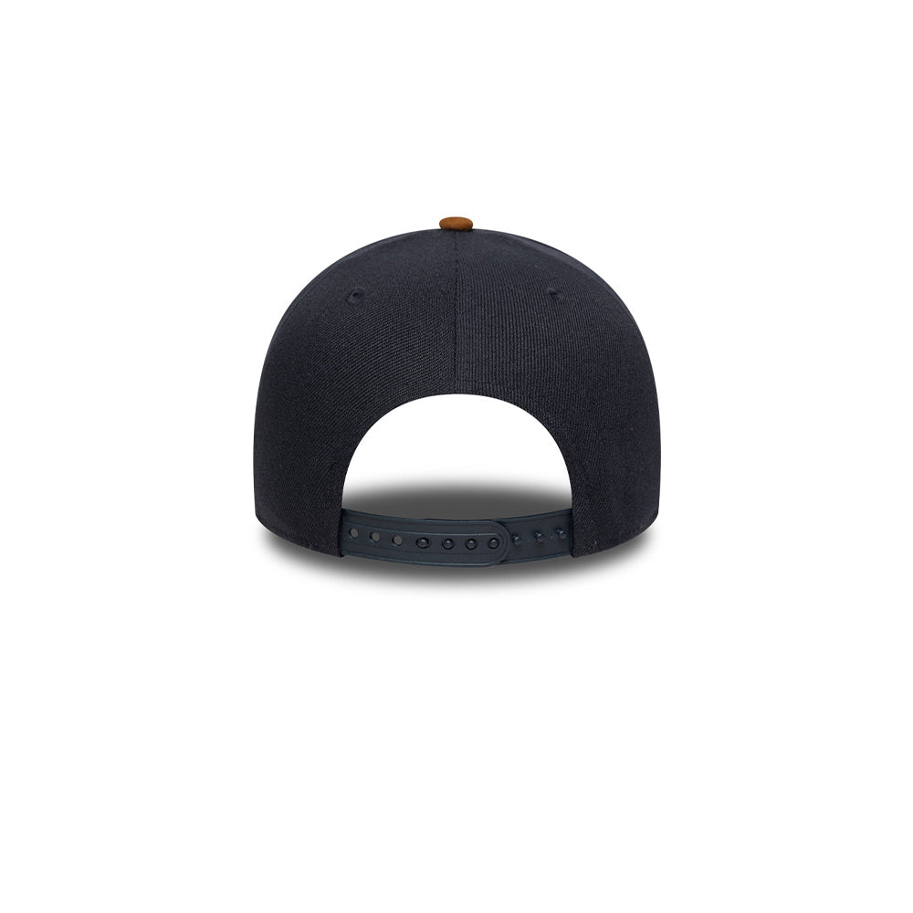 New Era หมวกรุ่น DETROIT TIGERS SUEDE VISOR EFRAME NAVY 9FORTY E-FRAME CAP