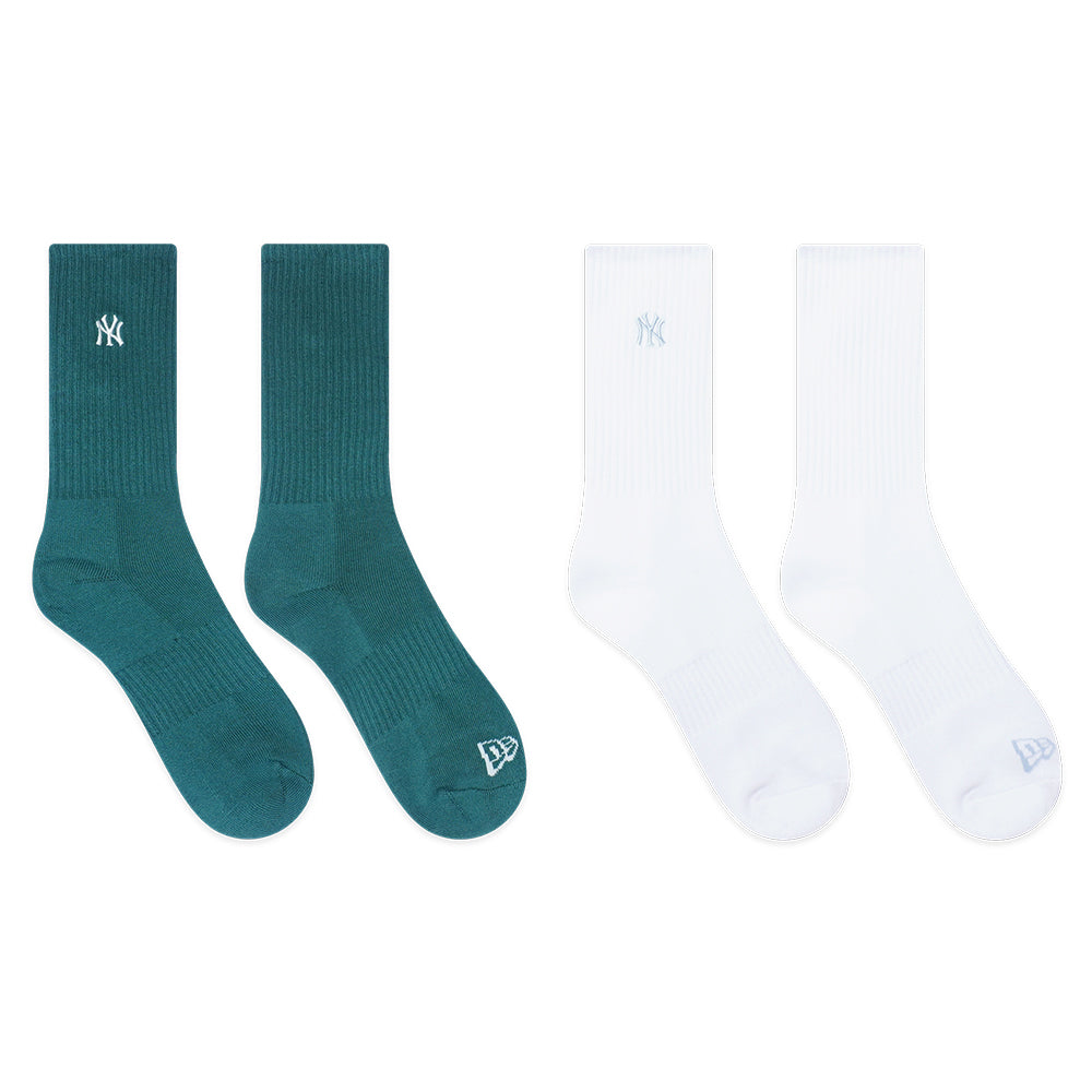 ถุงเท้า New Era รุ่น New York Yankees Color Era Pine Needle Green And White Socks