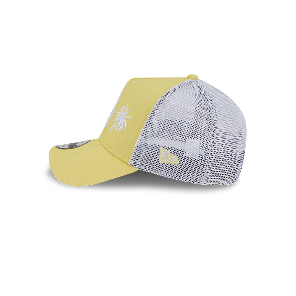New Era หมวกรุ่น LOS ANGELES DODGERS RESORT BABY YELLOW 9FORTY AF TRUCKER CAP