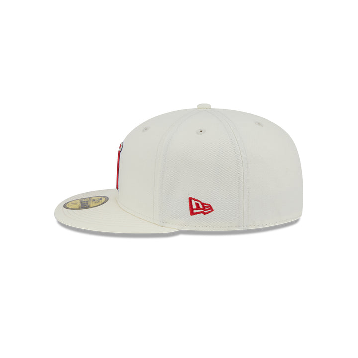 New Era หมวกรุ่น LOS ANGELES ANGELS 59FIFTY PACK - CITY SERIES CHROME WHITE 59FIFTY CAP