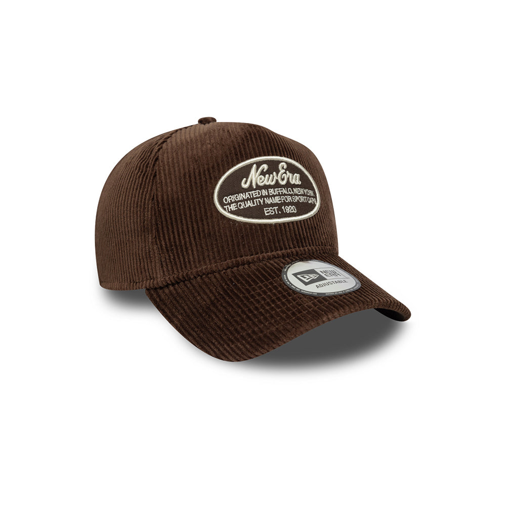 New Era หมวกรุ่น NEW ERA PATCH CORD TRUCKER BROWN SUEDE 9FORTY E-FRAME CAP