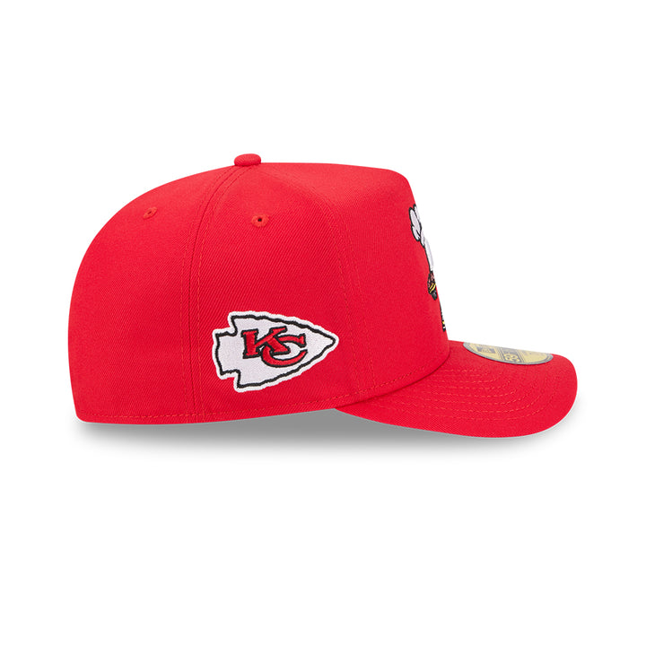 New Era หมวกรุ่น Kansas City Chiefs Nfl Cartoon Scarlet 59Fifty A-Frame Cap