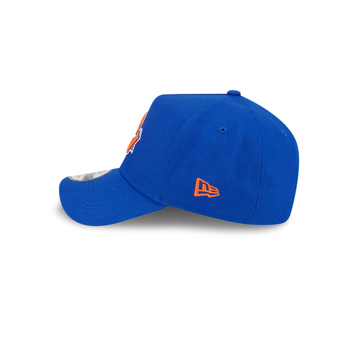 New Era หมวกรุ่น New York Knicks Upside Down Logo Nba Majestic Blue 9Forty Aframe Cap