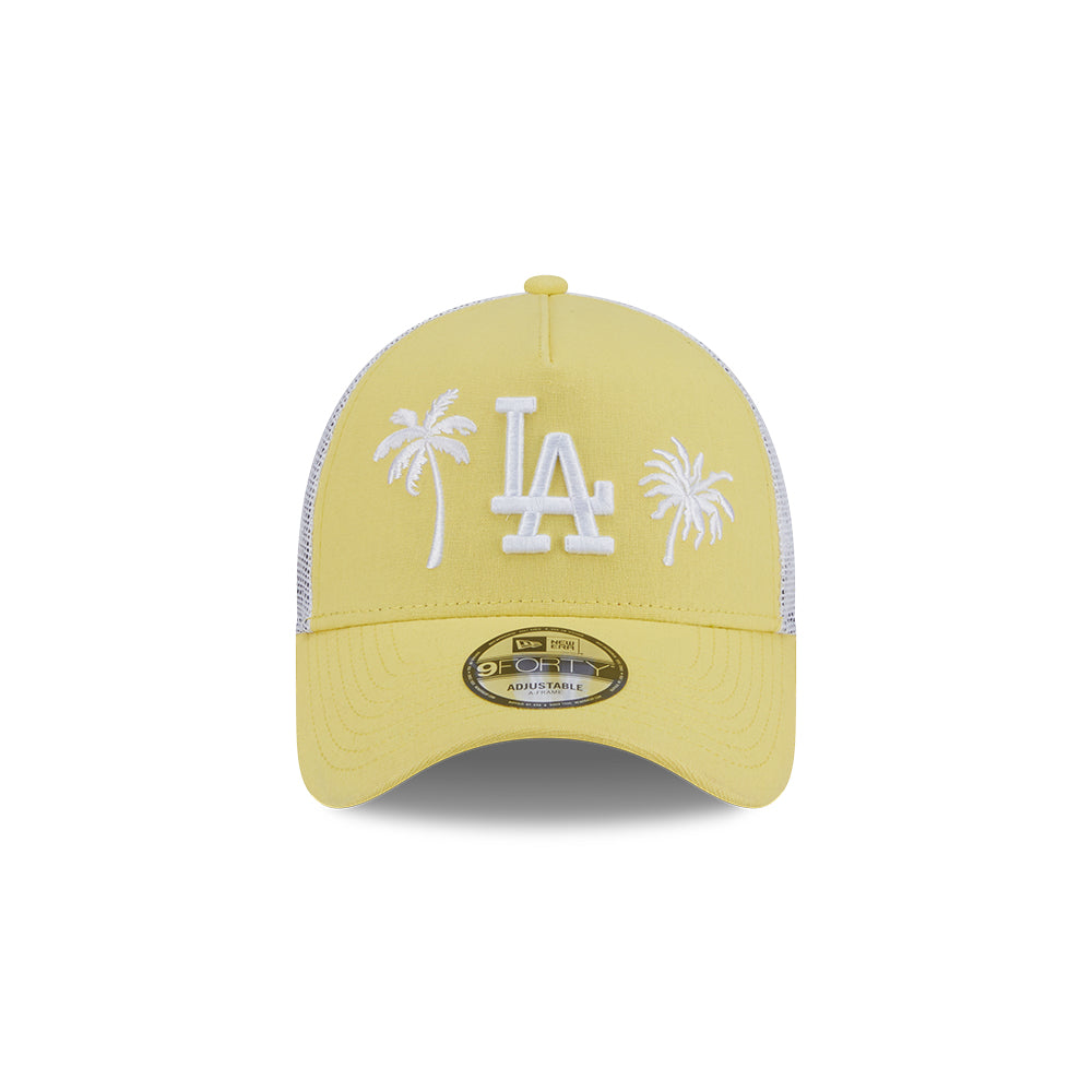 New Era หมวกรุ่น LOS ANGELES DODGERS RESORT BABY YELLOW 9FORTY AF TRUCKER CAP
