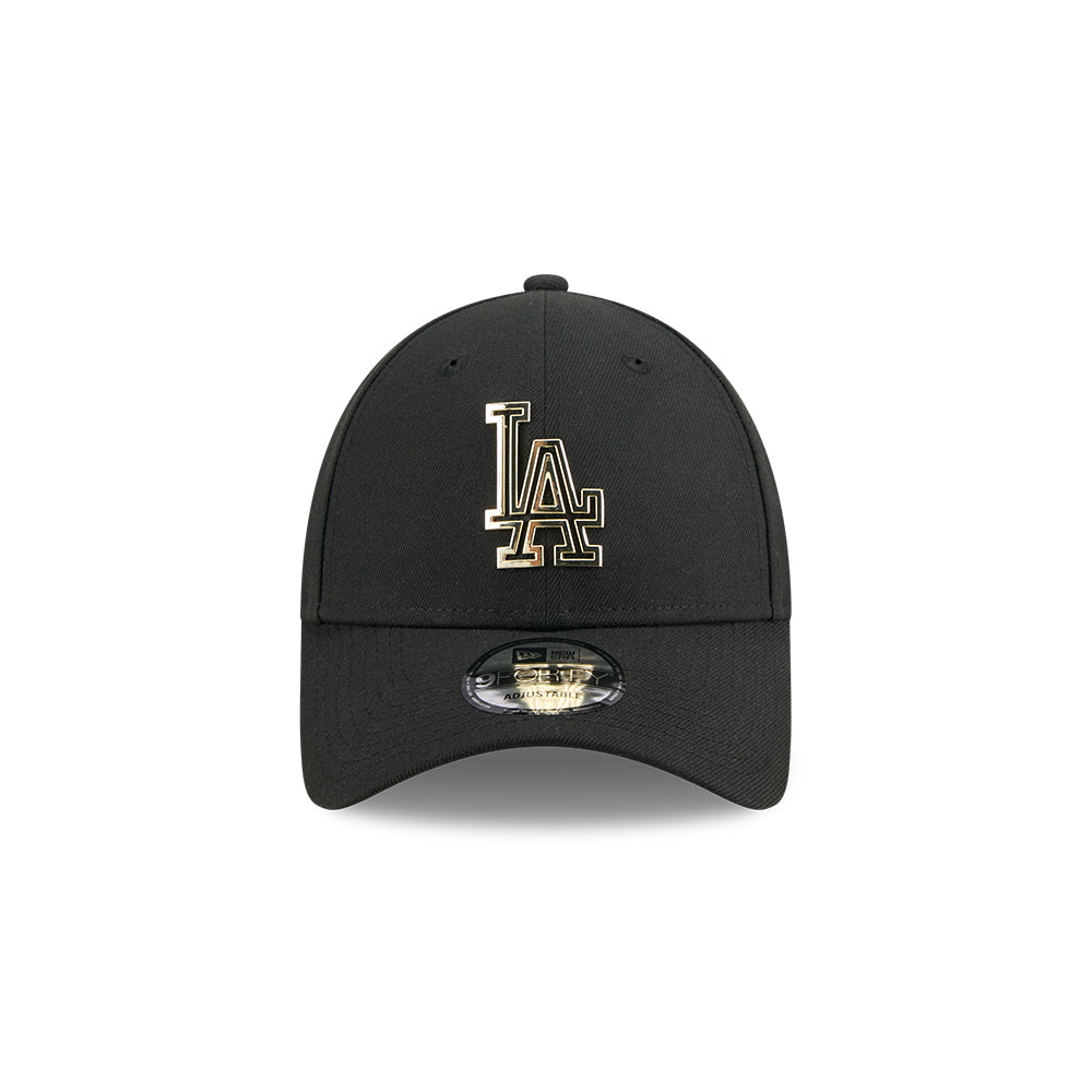 New Era หมวกรุ่น LOS ANGELES DODGERS METAL BADGE GOLD BLACK 9FORTY CAP