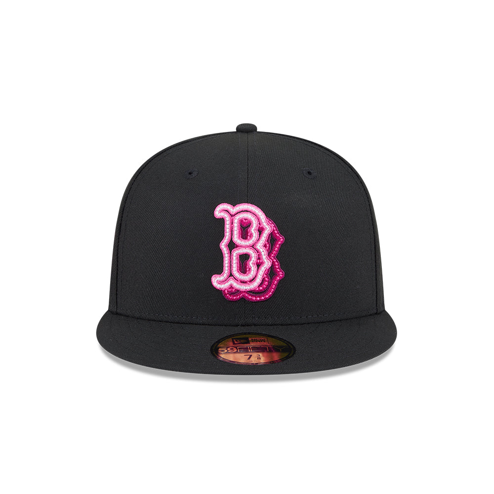 New Era หมวกรุ่น 59Fifty Pack - Neon Glow Boston Red Sox Cooperstown Black 59Fifty Cap