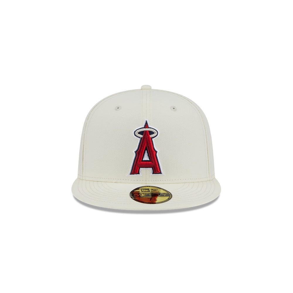 New Era หมวกรุ่น LOS ANGELES ANGELS 59FIFTY PACK - CITY SERIES CHROME WHITE 59FIFTY CAP