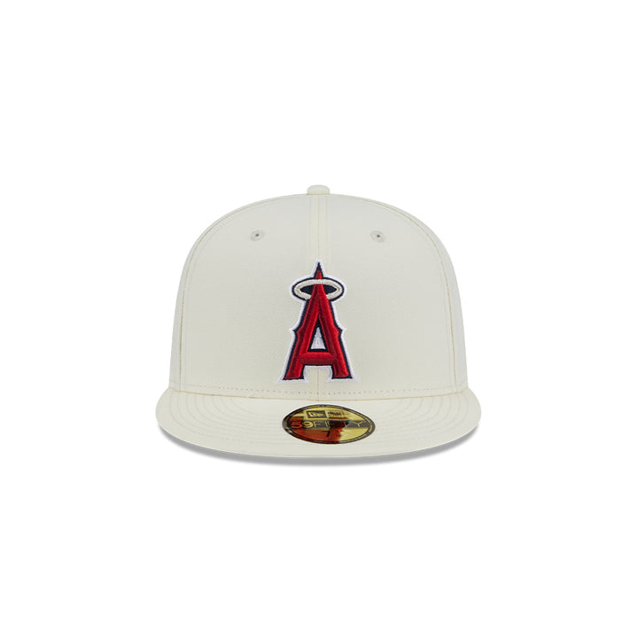 New Era หมวกรุ่น LOS ANGELES ANGELS 59FIFTY PACK - CITY SERIES CHROME WHITE 59FIFTY CAP