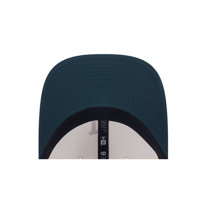 New Era หมวกรุ่น LOS ANGELES DODGERS 9SEVENTY COLLECTION CHROME WHITE AND DARK GREEN 9SEVENTY STRETCH SNAP CAP