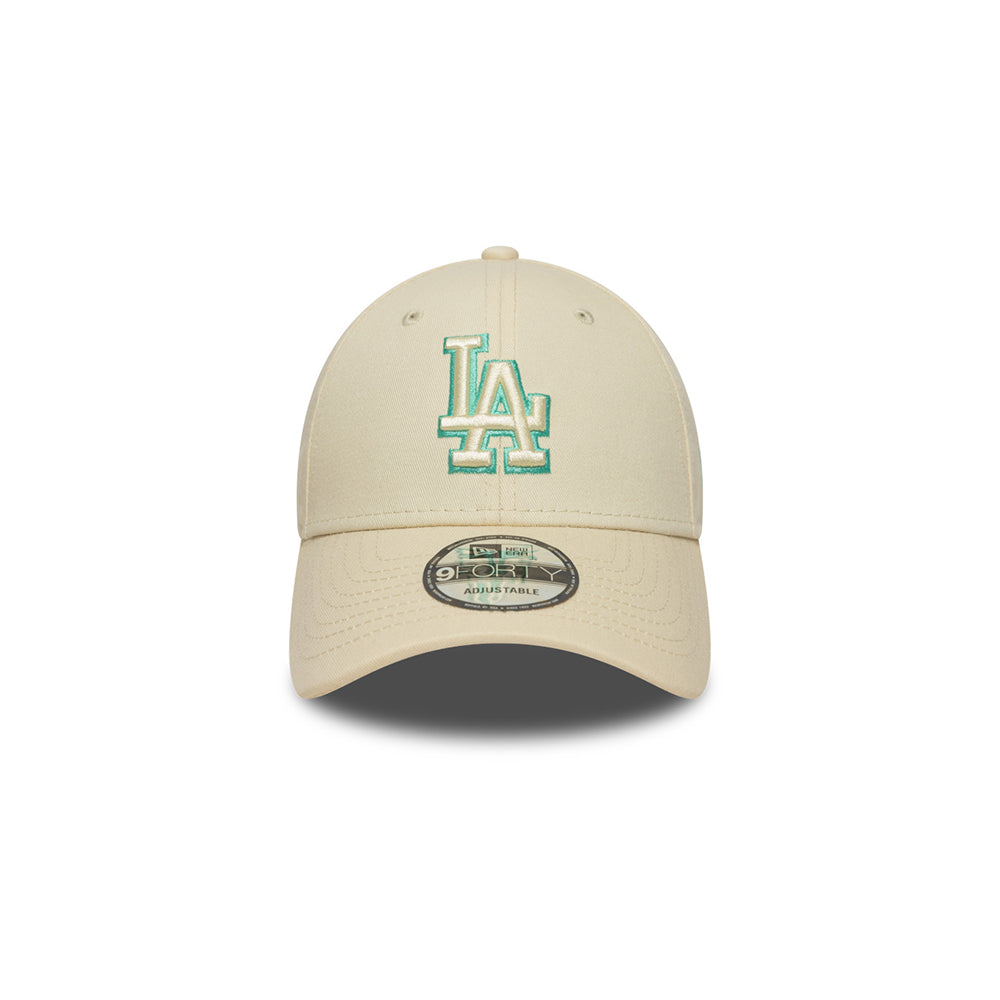New Era หมวกรุ่น LOS ANGELES DODGERS TEAM OUTLINE 9FORTY LIGHT CREAM 9FORTY CAP