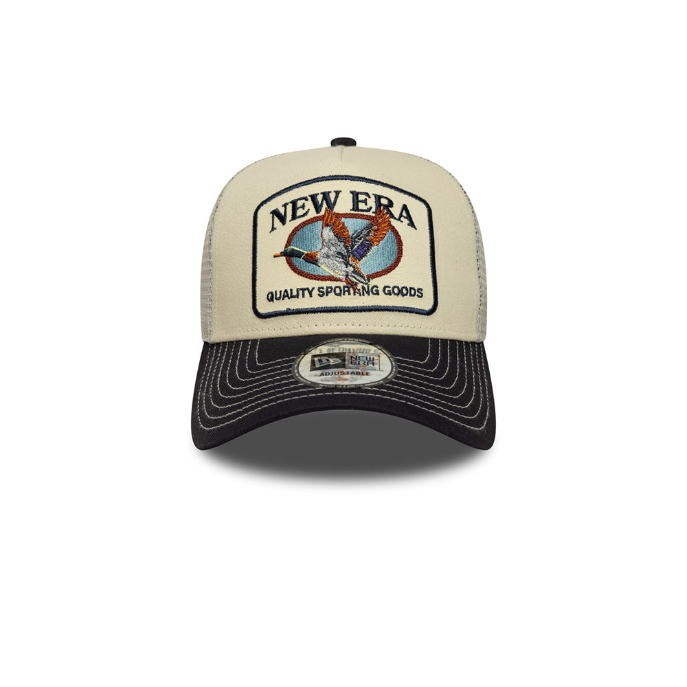 New Era หมวกรุ่น NEW ERA ANIMAL PATCH TRUCKER LIGHT CREAM 9FORTY A-FRAME TRUCKER CAP