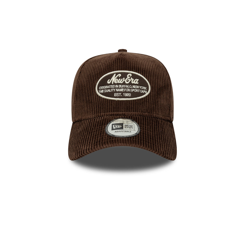 New Era หมวกรุ่น NEW ERA PATCH CORD TRUCKER BROWN SUEDE 9FORTY E-FRAME CAP
