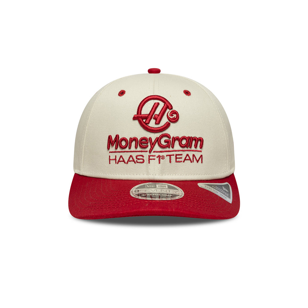 New Era หมวกรุ่น HAAS FORMULA 1 EMEA TEAM SPORT SS26 LIGHT BEIGE 9SEVENTY STRETCH SNAP CAP