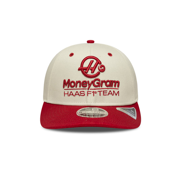 New Era หมวกรุ่น HAAS FORMULA 1 EMEA TEAM SPORT SS26 LIGHT BEIGE 9SEVENTY STRETCH SNAP CAP