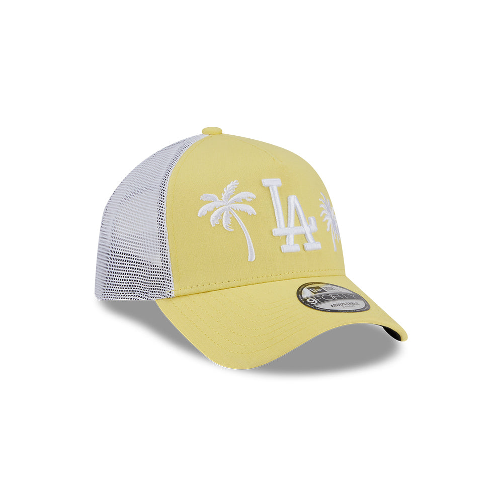 New Era หมวกรุ่น LOS ANGELES DODGERS RESORT BABY YELLOW 9FORTY AF TRUCKER CAP