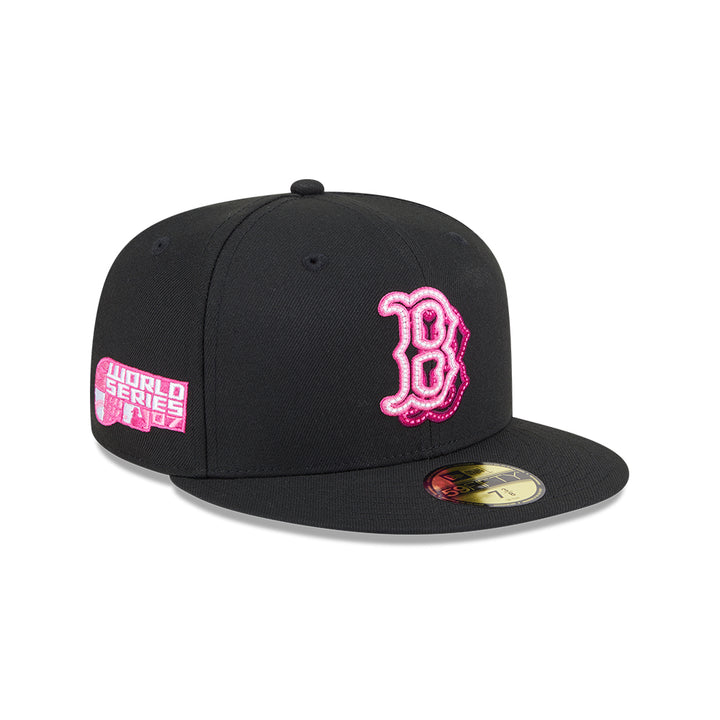 New Era หมวกรุ่น 59Fifty Pack - Neon Glow Boston Red Sox Cooperstown Black 59Fifty Cap