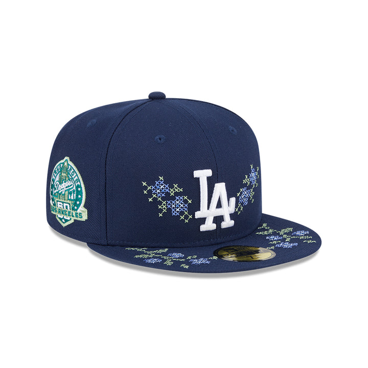 New Era หมวกรุ่น LOS ANGELES DODGERS CO 59FIFTY PACK - GARDEN OCEANSIDE BLUE 59FIFTY CAP