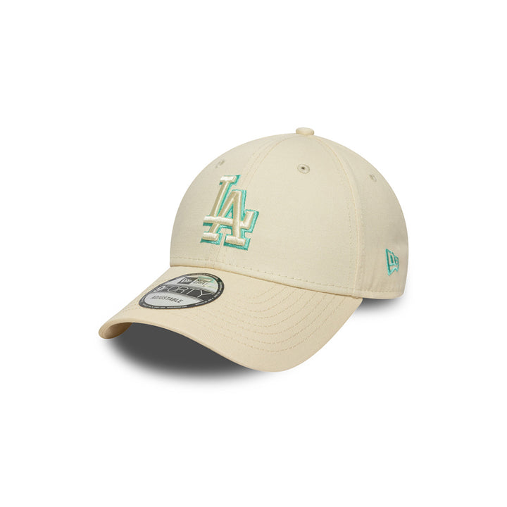 New Era หมวกรุ่น LOS ANGELES DODGERS TEAM OUTLINE 9FORTY LIGHT CREAM 9FORTY CAP