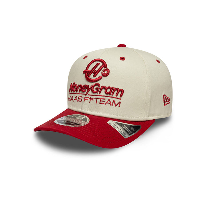 New Era หมวกรุ่น HAAS FORMULA 1 EMEA TEAM SPORT SS26 LIGHT BEIGE 9SEVENTY STRETCH SNAP CAP
