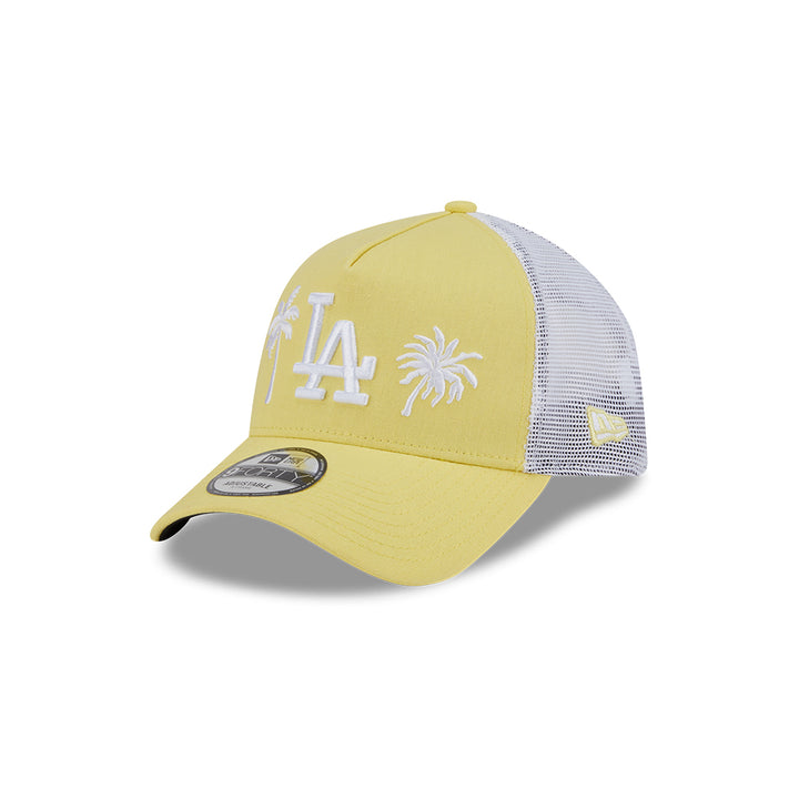 New Era หมวกรุ่น LOS ANGELES DODGERS RESORT BABY YELLOW 9FORTY AF TRUCKER CAP