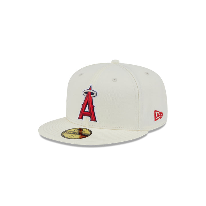 New Era หมวกรุ่น LOS ANGELES ANGELS 59FIFTY PACK - CITY SERIES CHROME WHITE 59FIFTY CAP