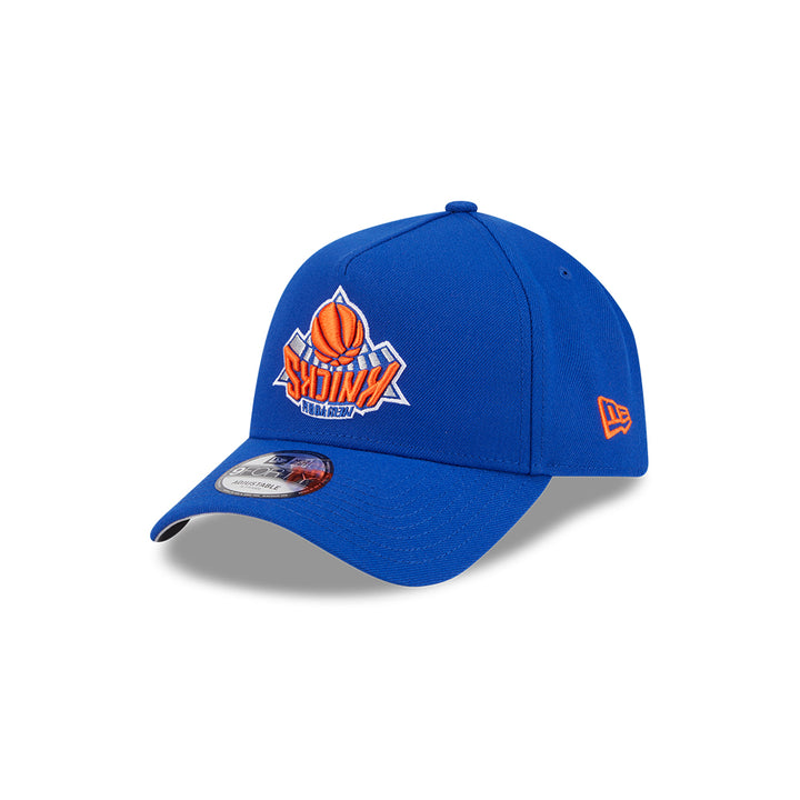 New Era หมวกรุ่น New York Knicks Upside Down Logo Nba Majestic Blue 9Forty Aframe Cap