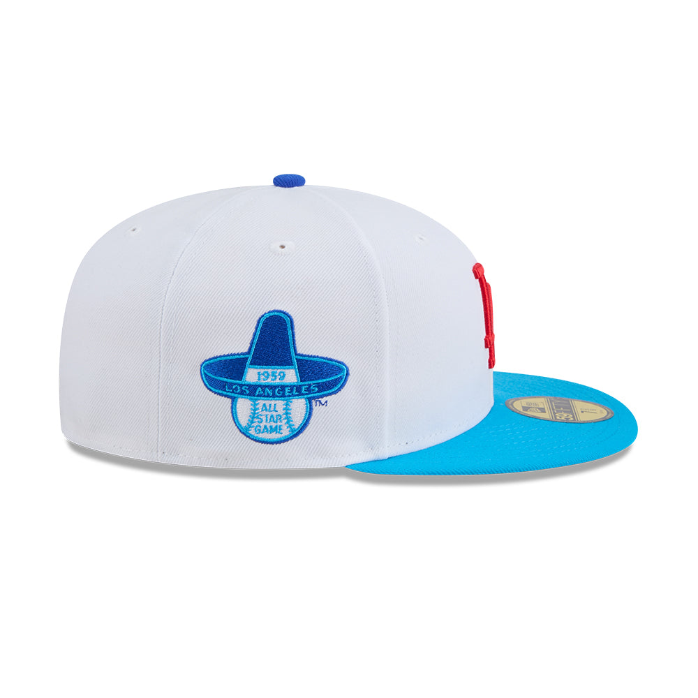 New Era หมวกรุ่น 59FIFTY PACK- RAMUNE LOS ANGELES DODGERS COOPERSTOWN 2-TONE BLUE FANATIC VISOR WHITE 59FIFTY CAP