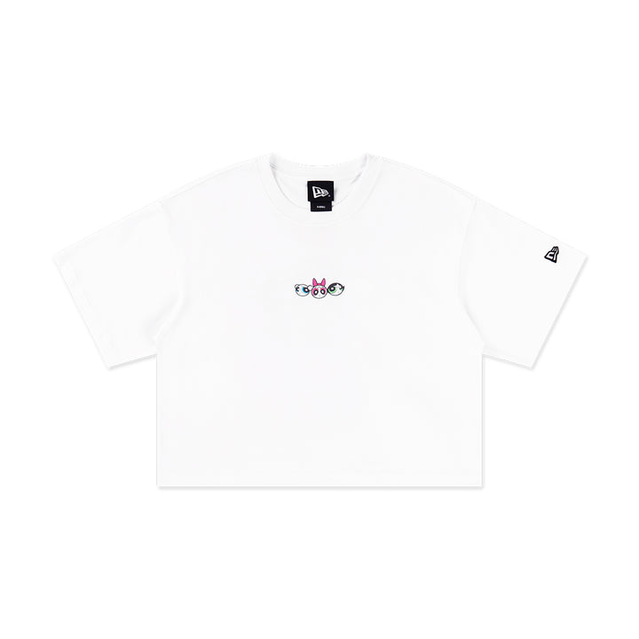 New Era เสื้อครอปรุ่น THE POWERPUFF GIRL WHITE WOMEN CROP TEE