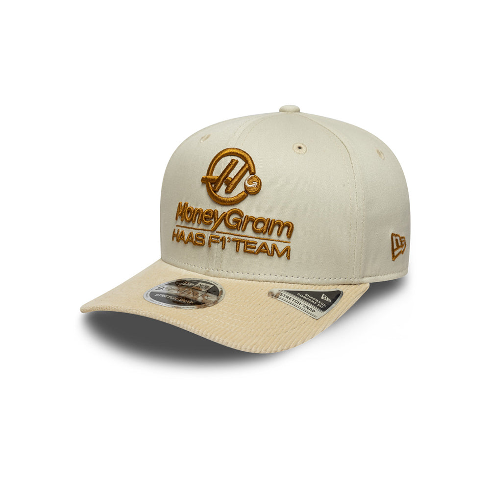 New Era หมวกรุ่น HAAS FORMULA 1 EMEA MOTORSPORT LIGHT BEIGE 9SEVENTY STRETCH SNAP CAP